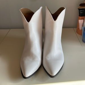 White Western Booties